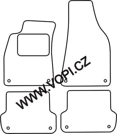 Autokoberce Audi A4 11/200 - 10/2007 Carfit (210)